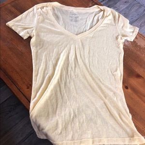 Wet seal yellow vneck shirt